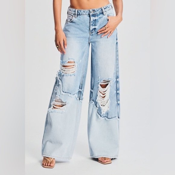 SER.O.YA Denim - SER.O.YA Torel wide leg jean distressed 27